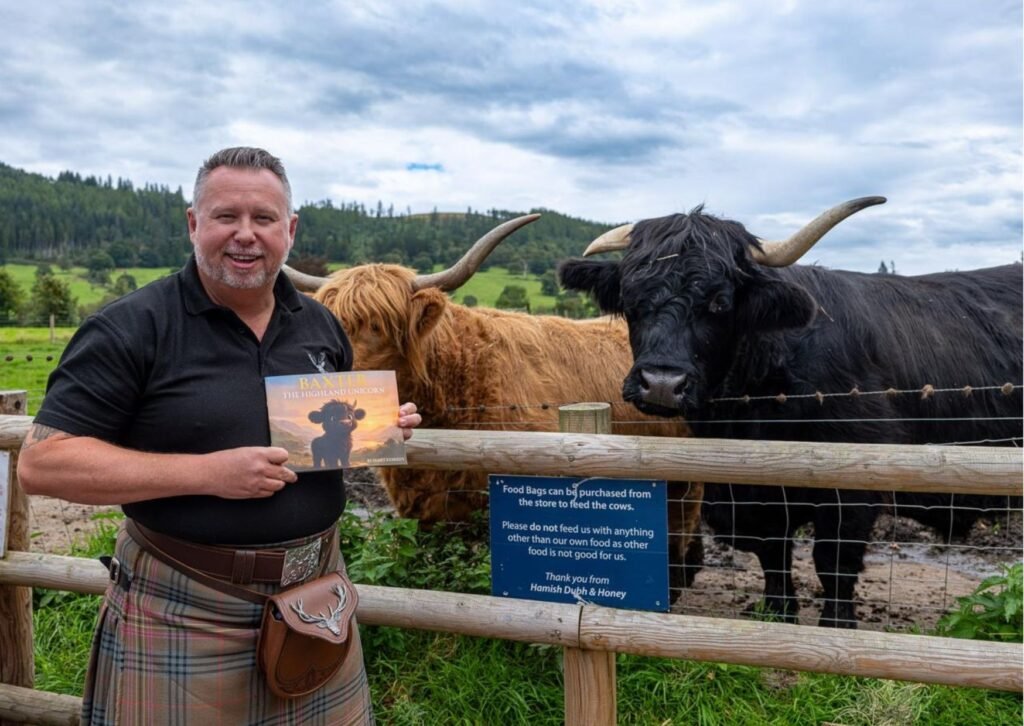 Baxter The Highland Unicorn & James Kennedy